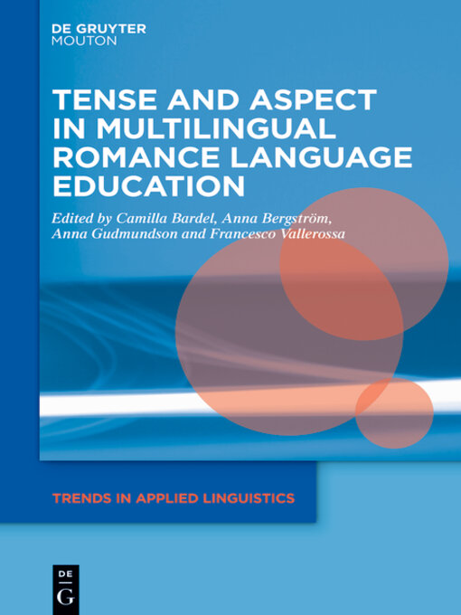 Cover image for Tense and Aspect in Multilingual Romance Language Education